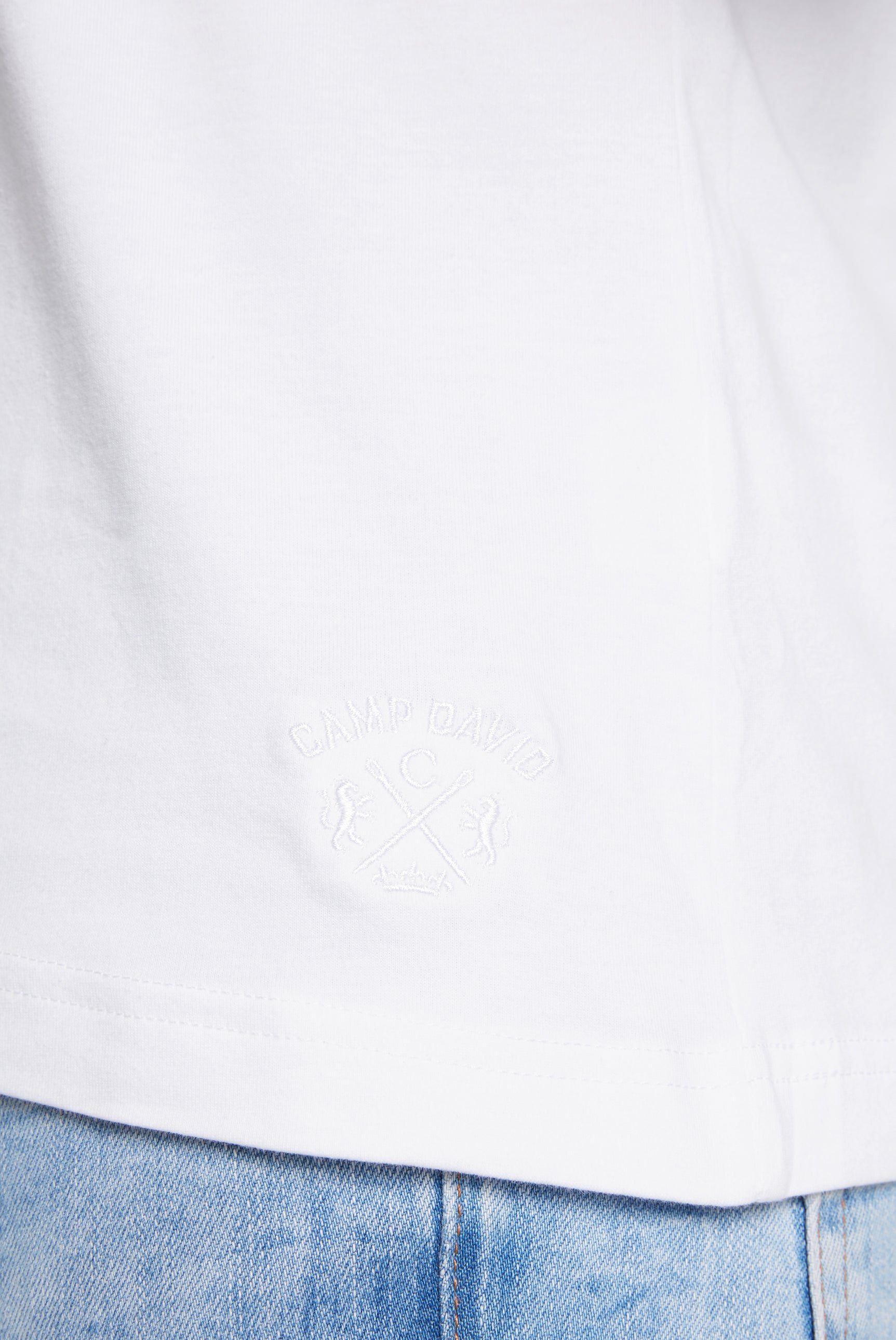 Basic T-Shirt mit Rundhalsausschnitt opticwhite - 6