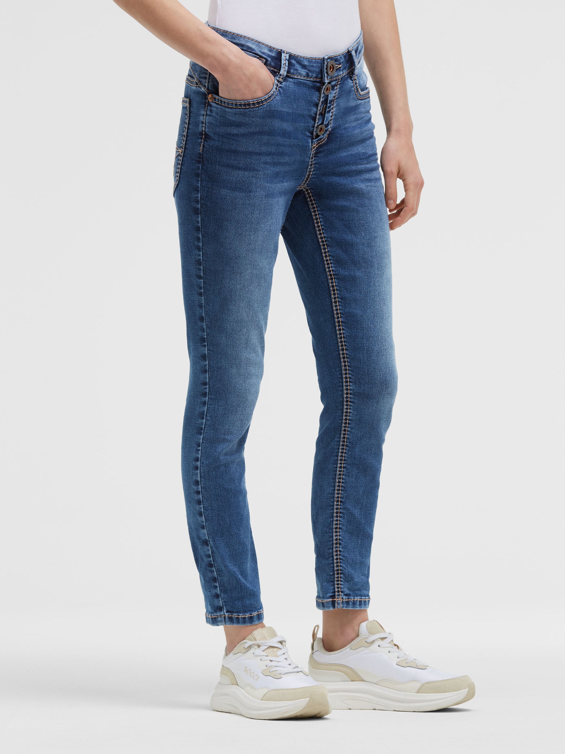 Jeans MI:RA Slim Fit mid blue jogg - 2
