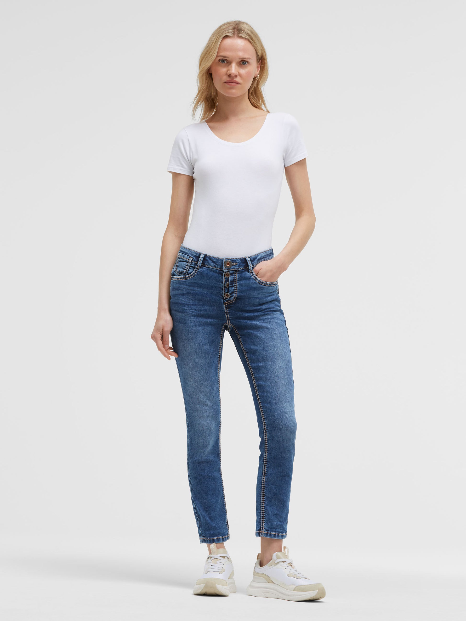 Jeans MI:RA Slim Fit mid blue jogg - 3