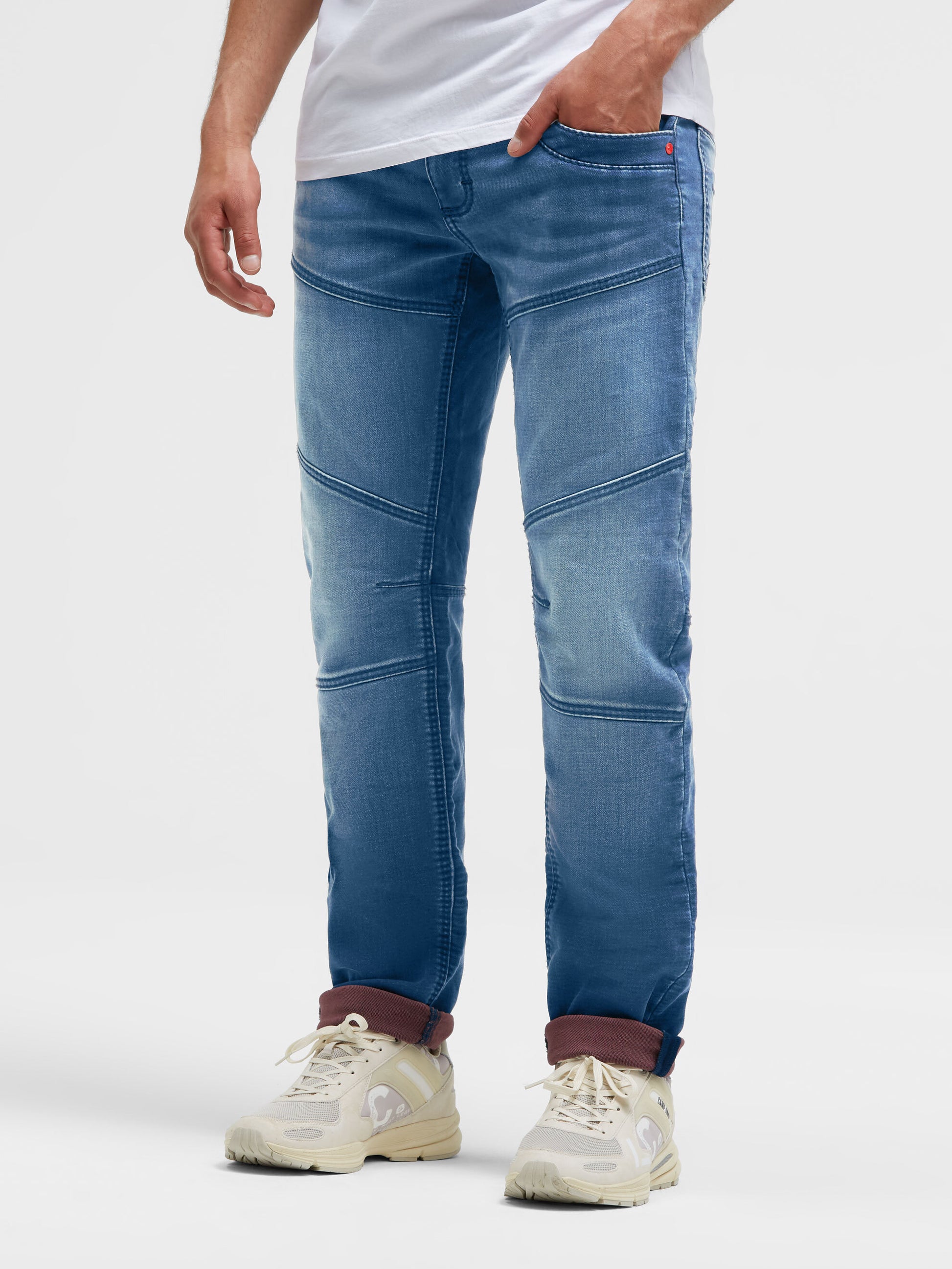 Jeans HE:RY Regular Fit blue red jogg - 2