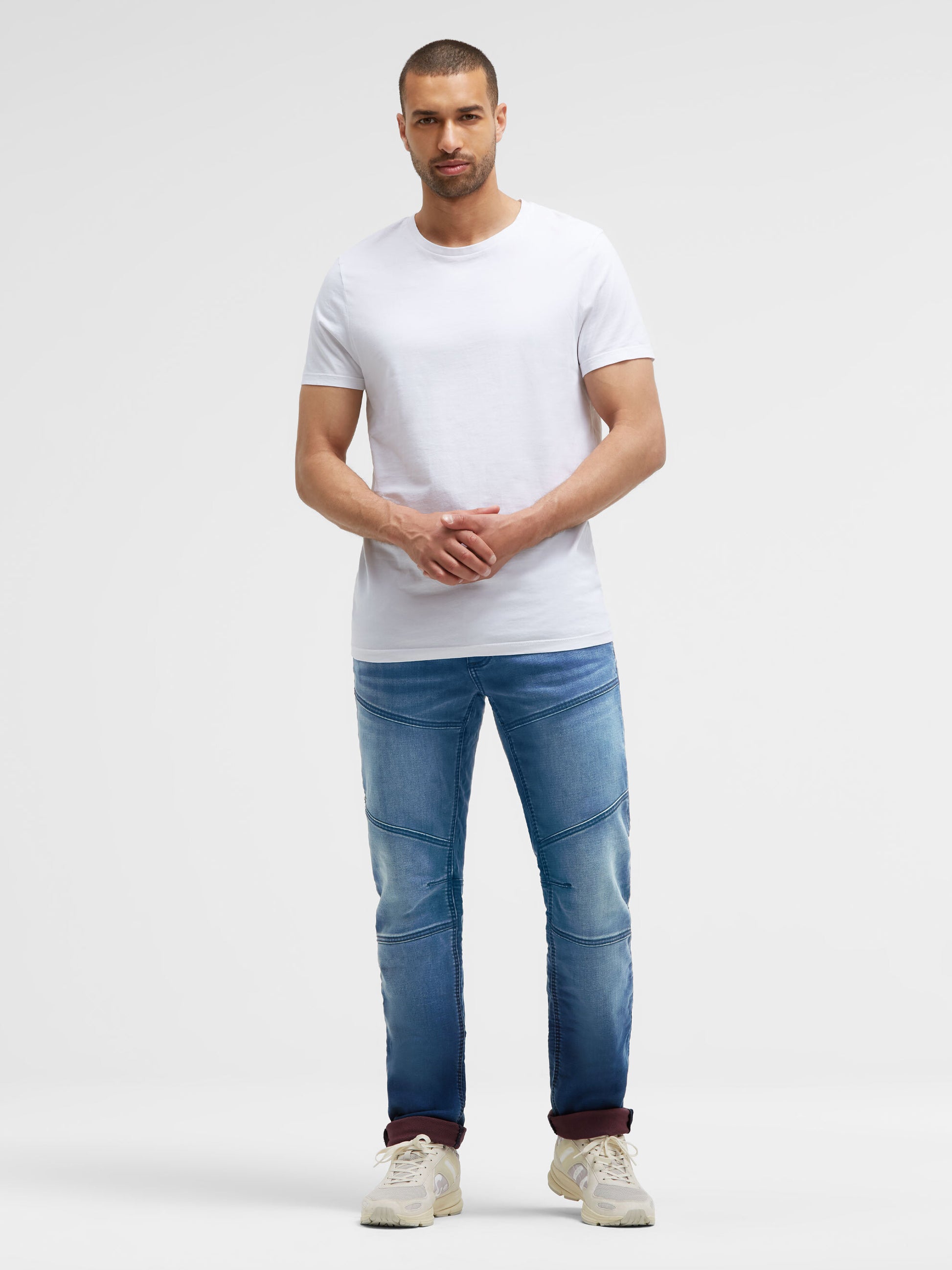 Jeans HE:RY Regular Fit blue red jogg - 3