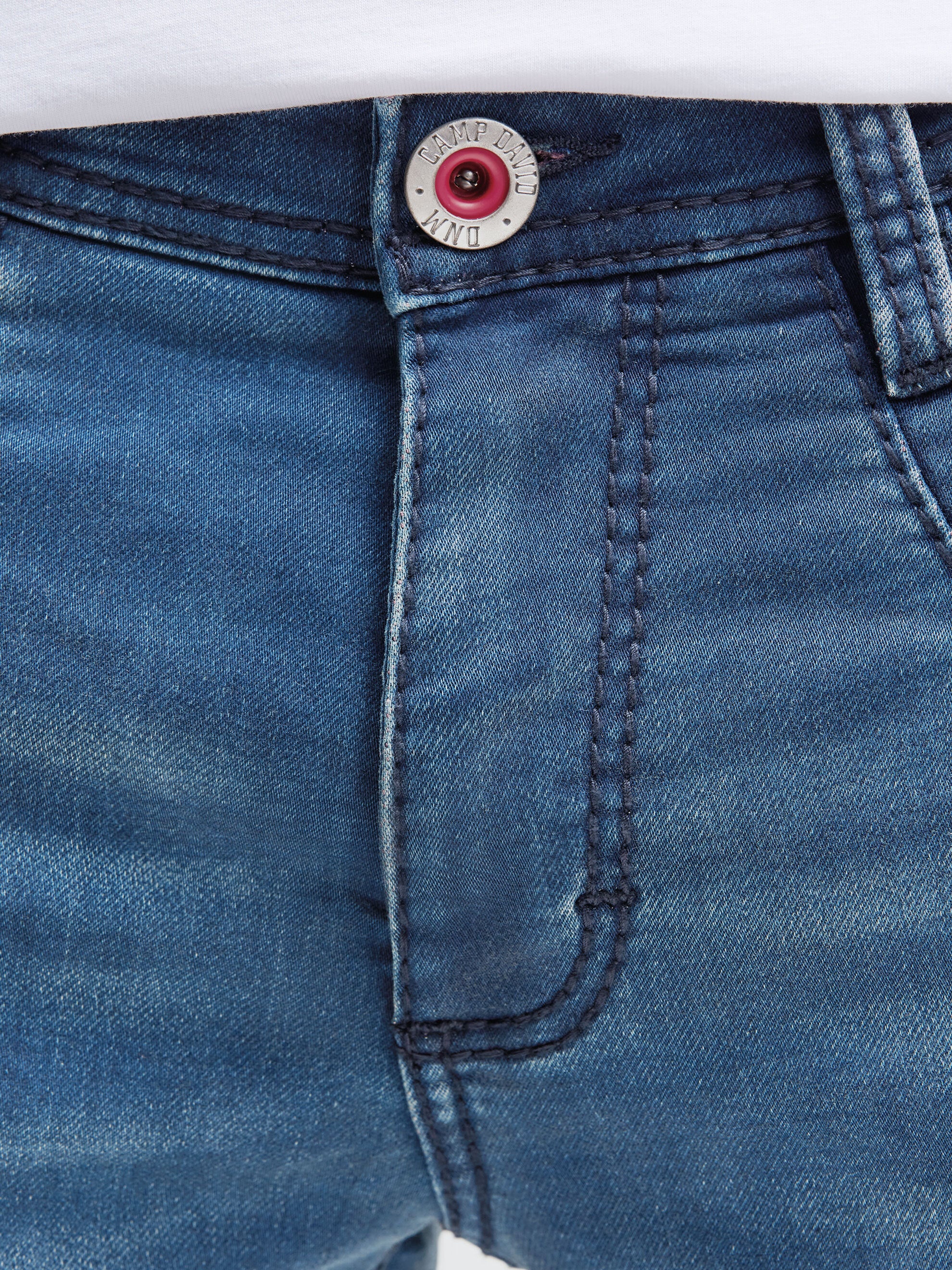 Jeans HE:RY Regular Fit blue red jogg