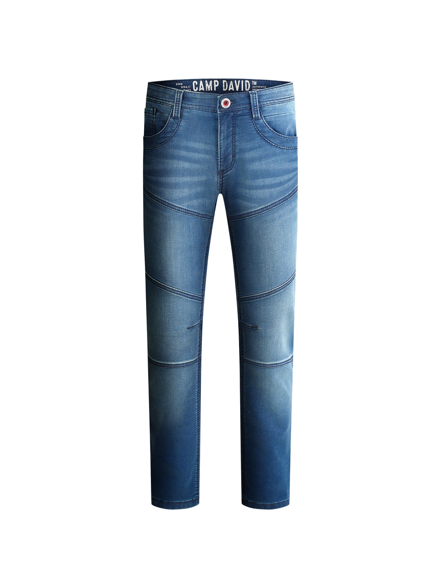 Jeans HE:RY Regular Fit blue red jogg
