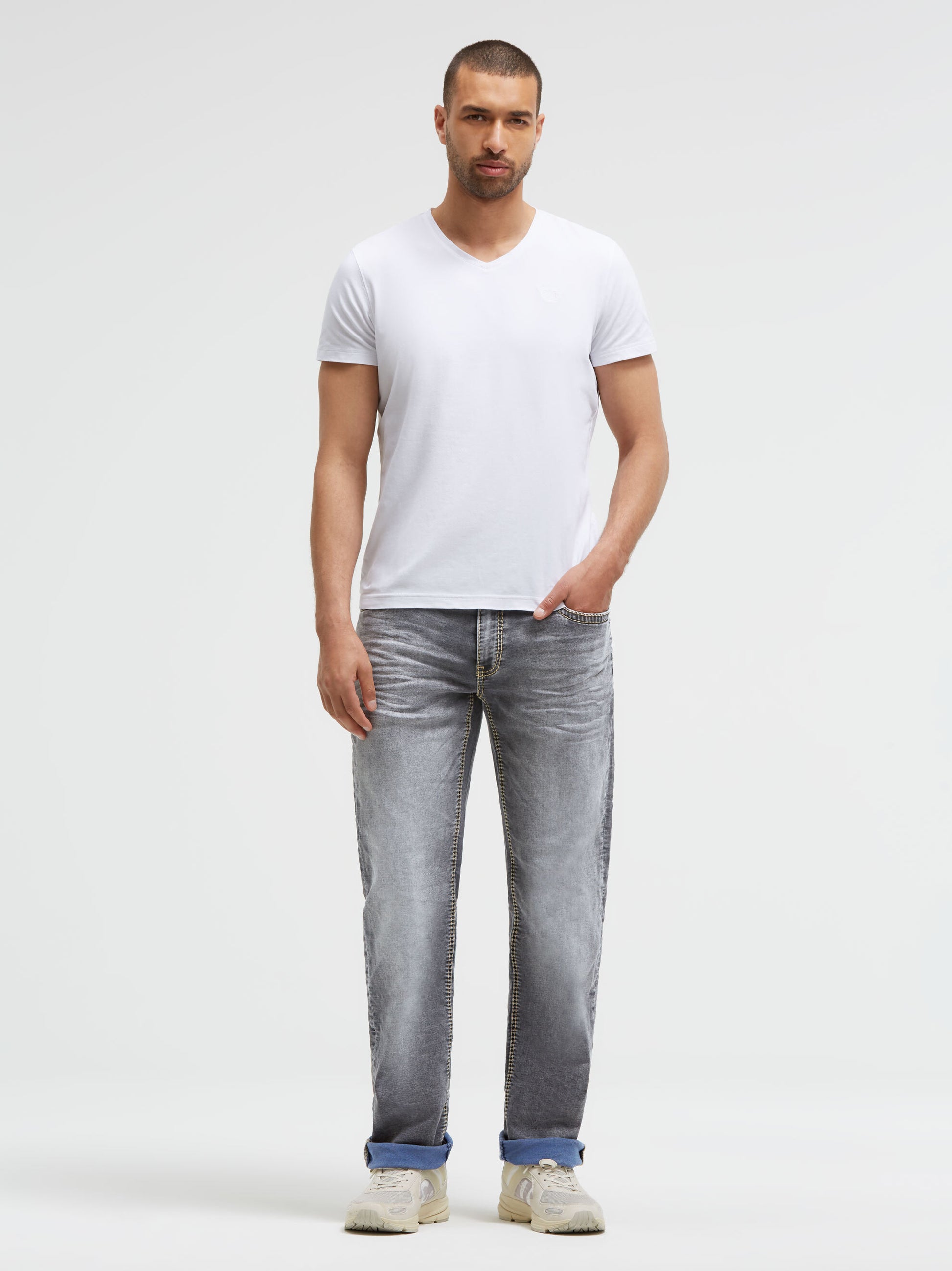 Jeans FRA:NK Comfort Fit light blue grey jogg - 3