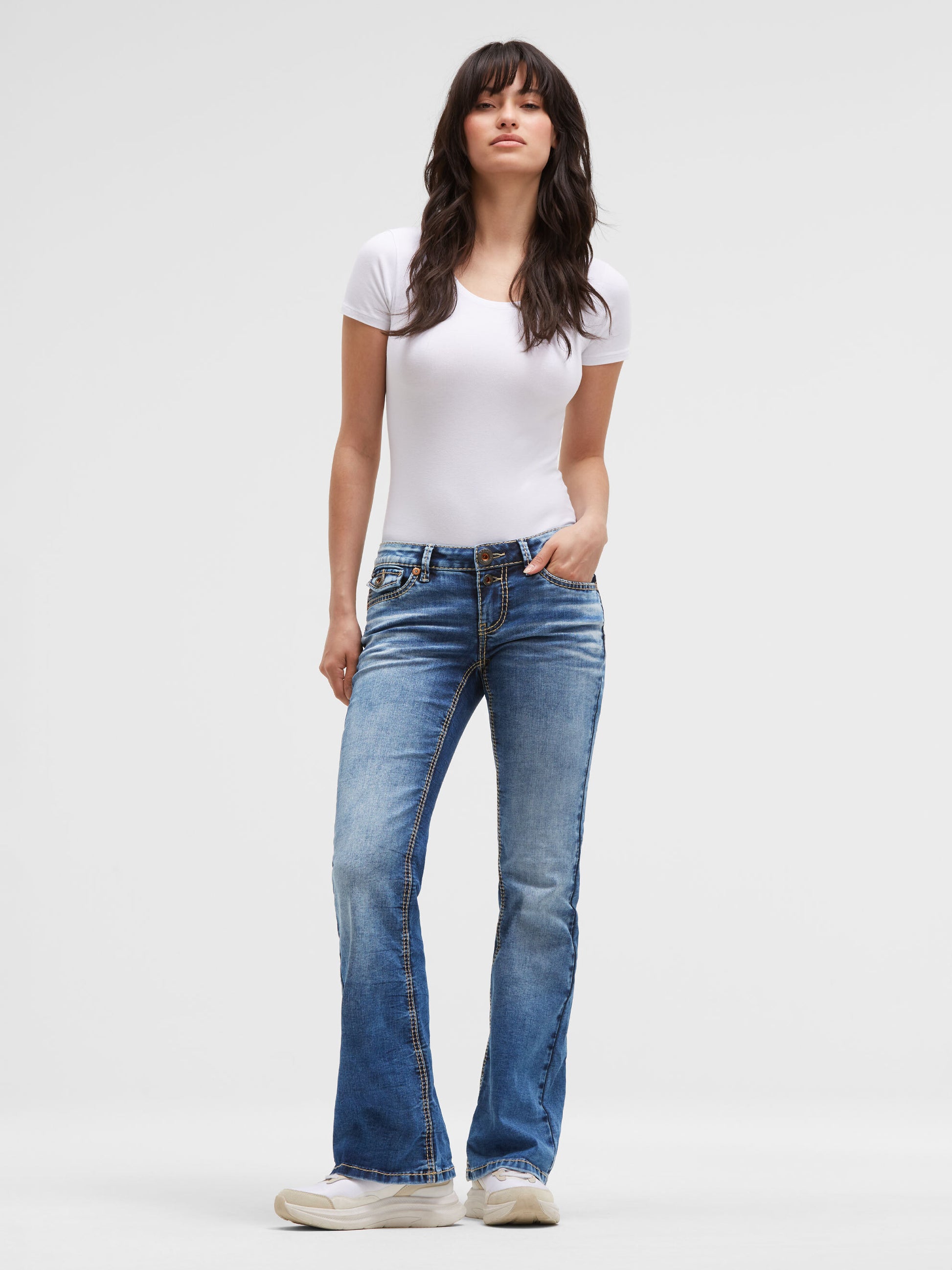 Jeans FI:LO Slim Fit distressed vintage blue - 3