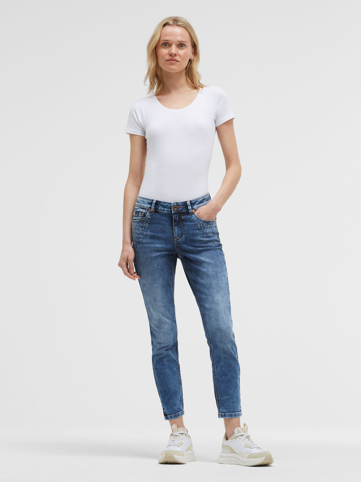 Jeans MI:RA Slim Fit blue vintage metal