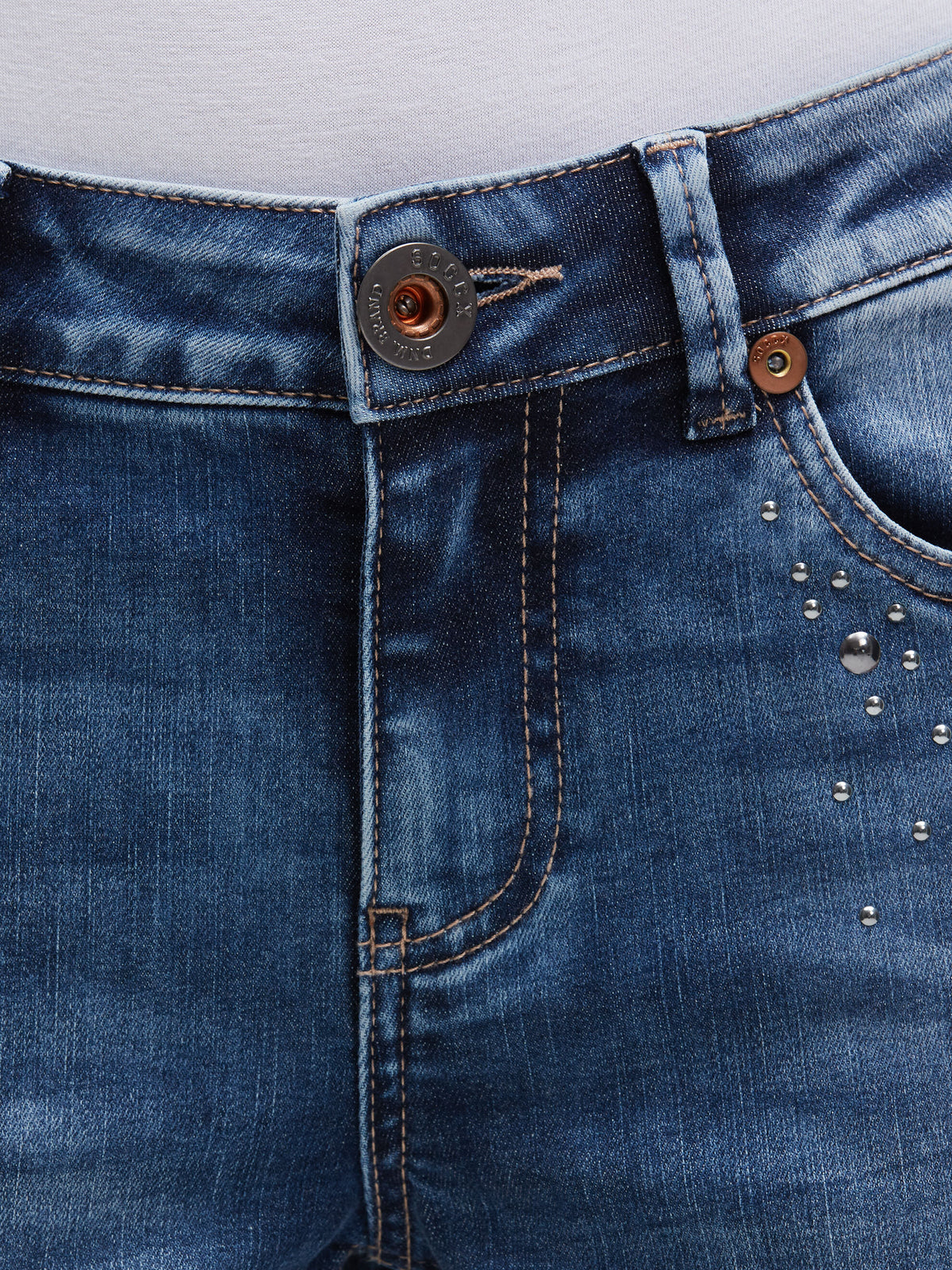 Jeans MI:RA Slim Fit blue vintage metal