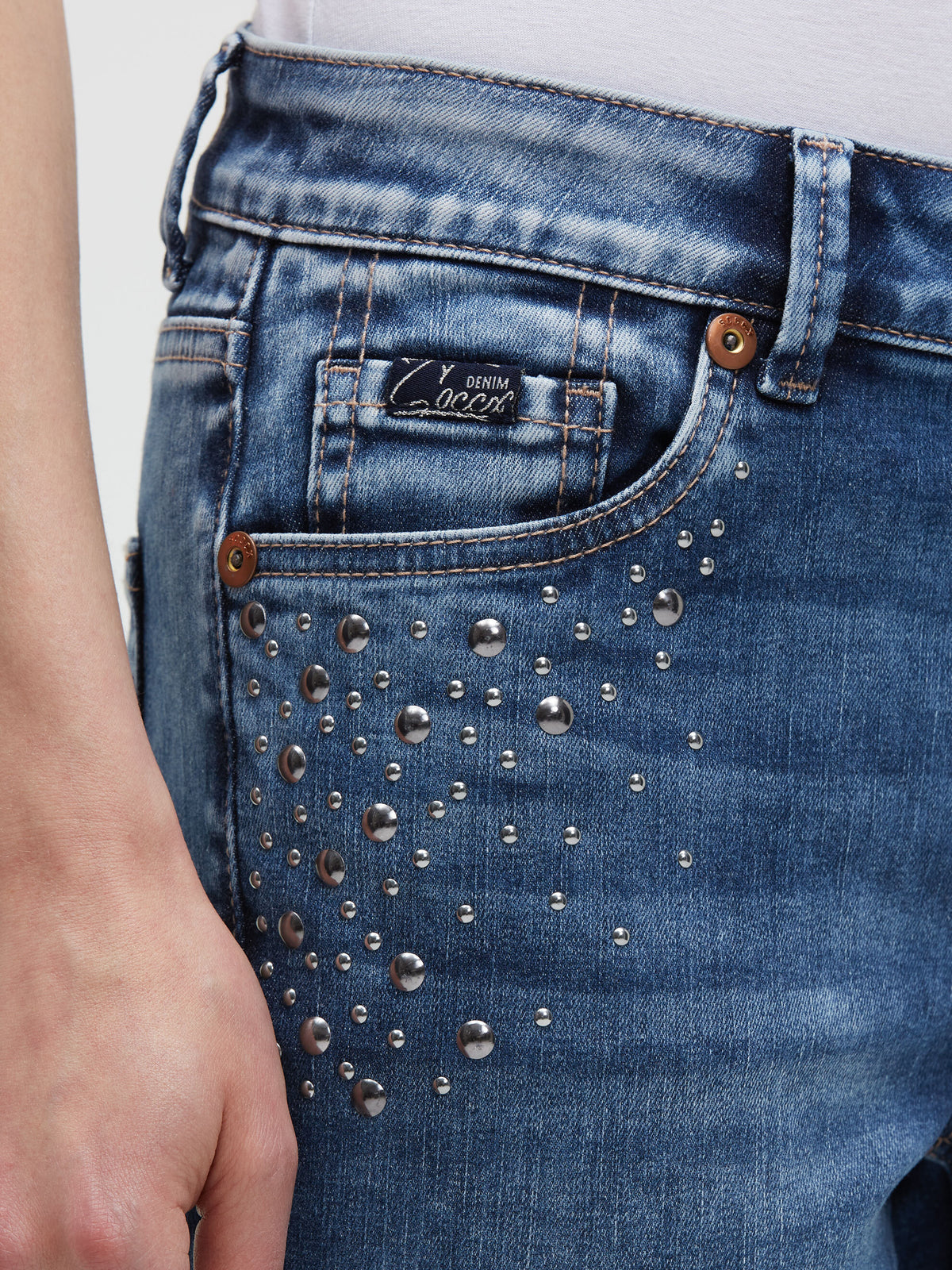 Jeans MI:RA Slim Fit blue vintage metal