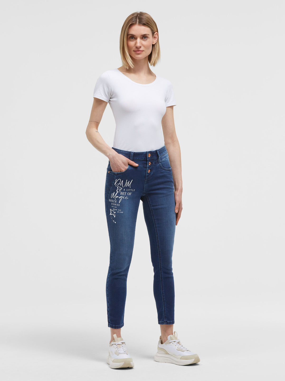 Jeans MI:RA Slim Fit dark blue jogg