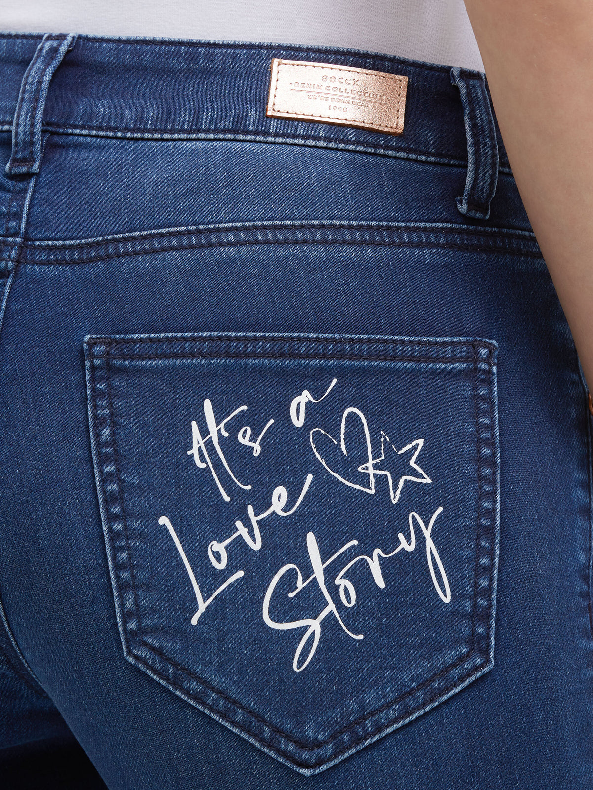Jeans MI:RA Slim Fit dark blue jogg