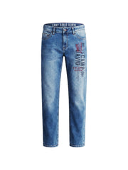 Jeans FRA:NK Comfort Fit vintage blue printed