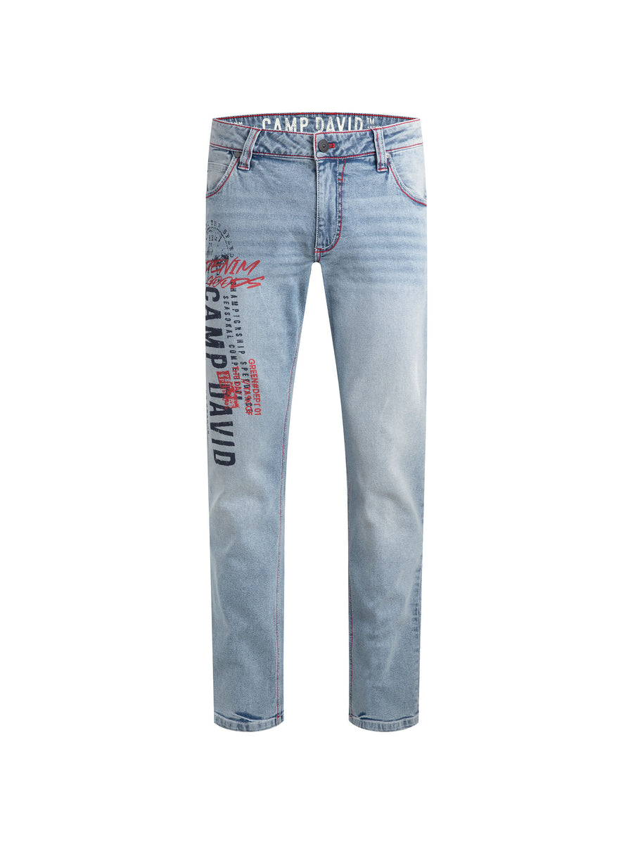 Jeans NI:CO Regular Fit light blue print