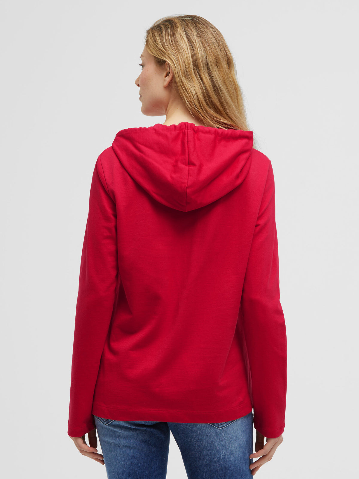 Bluza z kapturem z nadrukiem z cekinów i kieszenią typu kangur