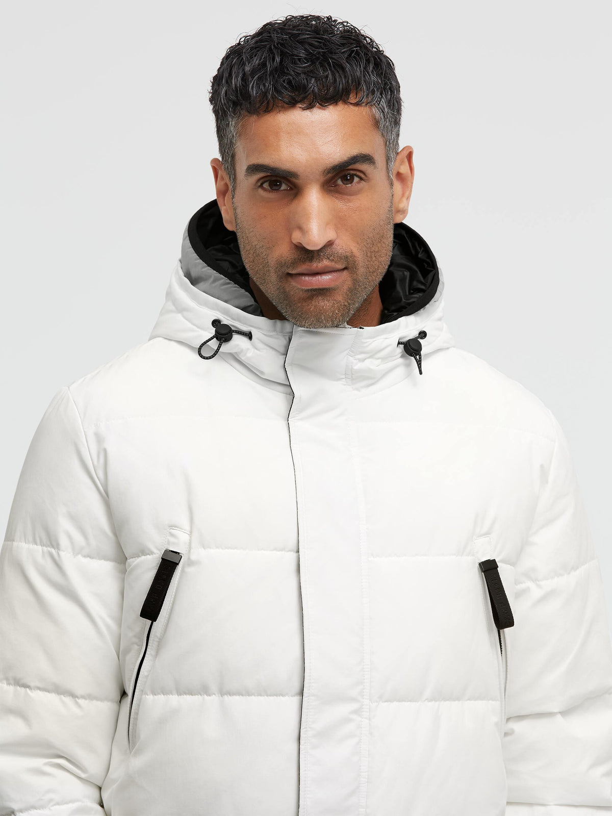 Puffer-Parka mit Back-Artwork kitt