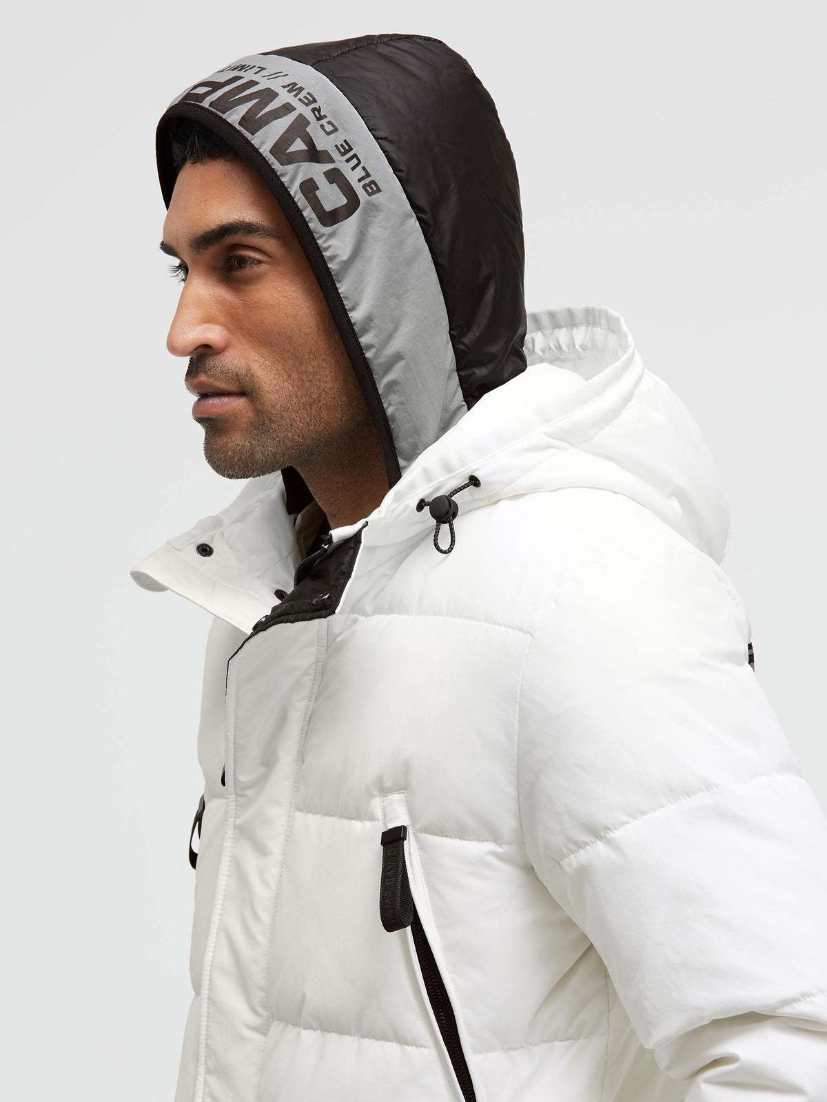 Puffer-Parka mit Back-Artwork kitt