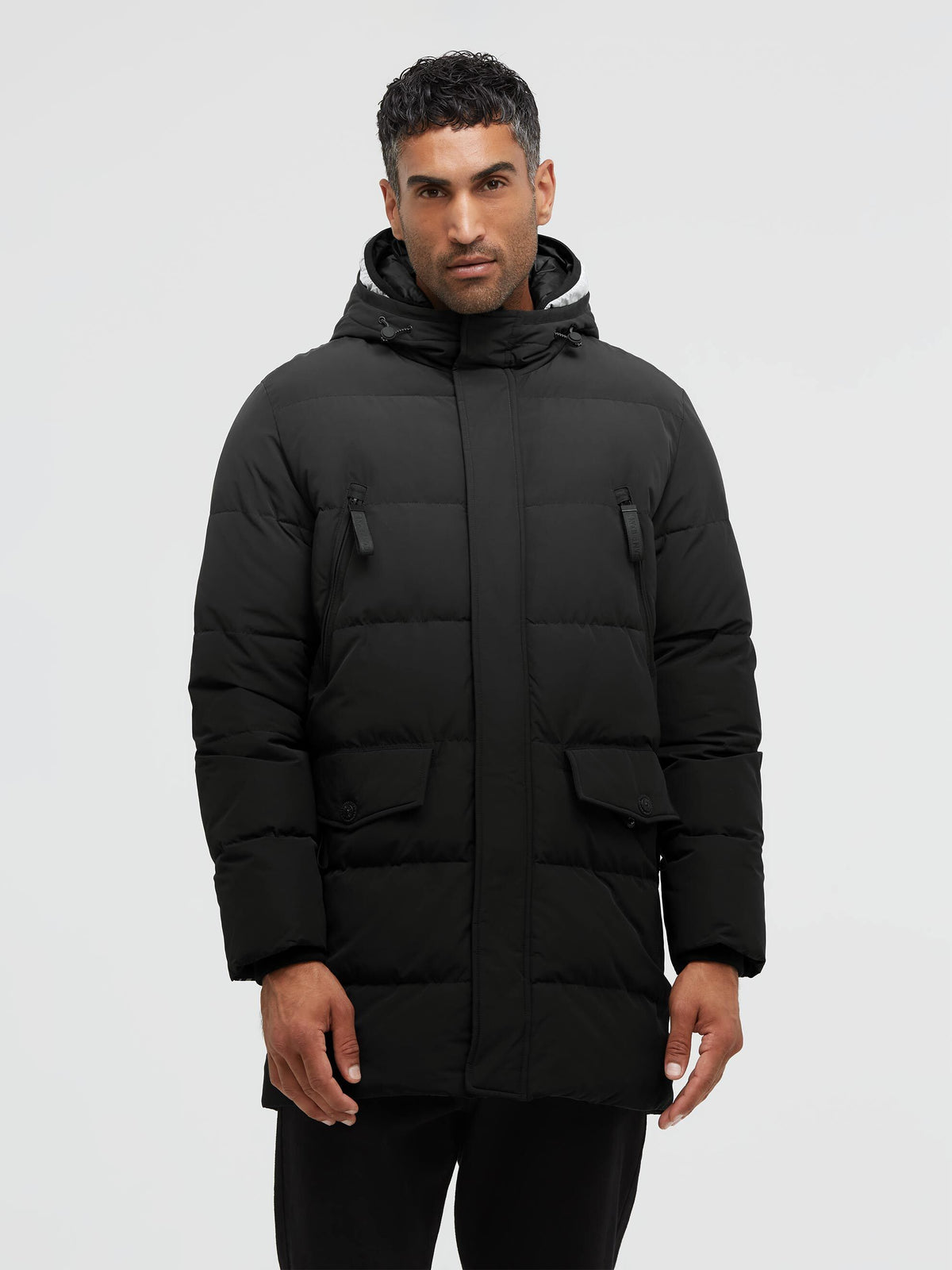 Puffer-Parka mit Back-Artwork black