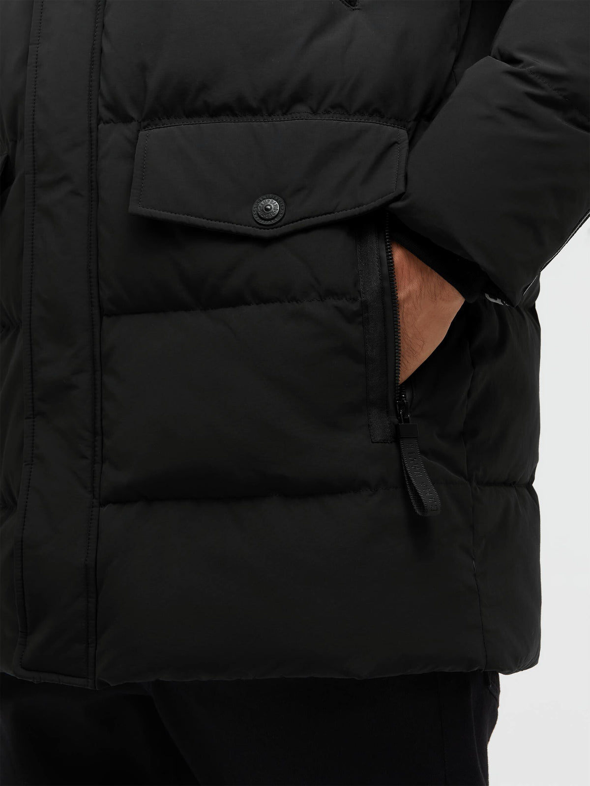 Puffer-Parka mit Back-Artwork black - 6