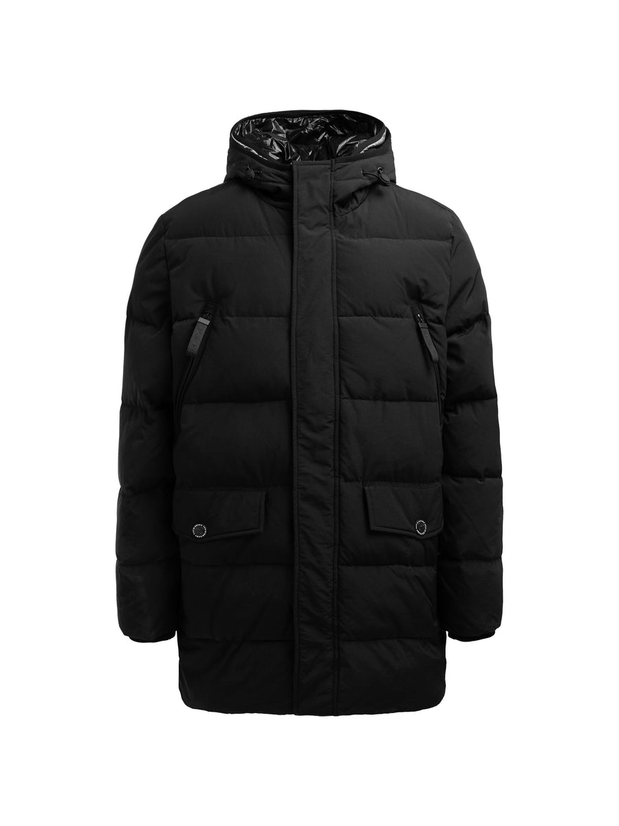 Puffer-Parka mit Back-Artwork black