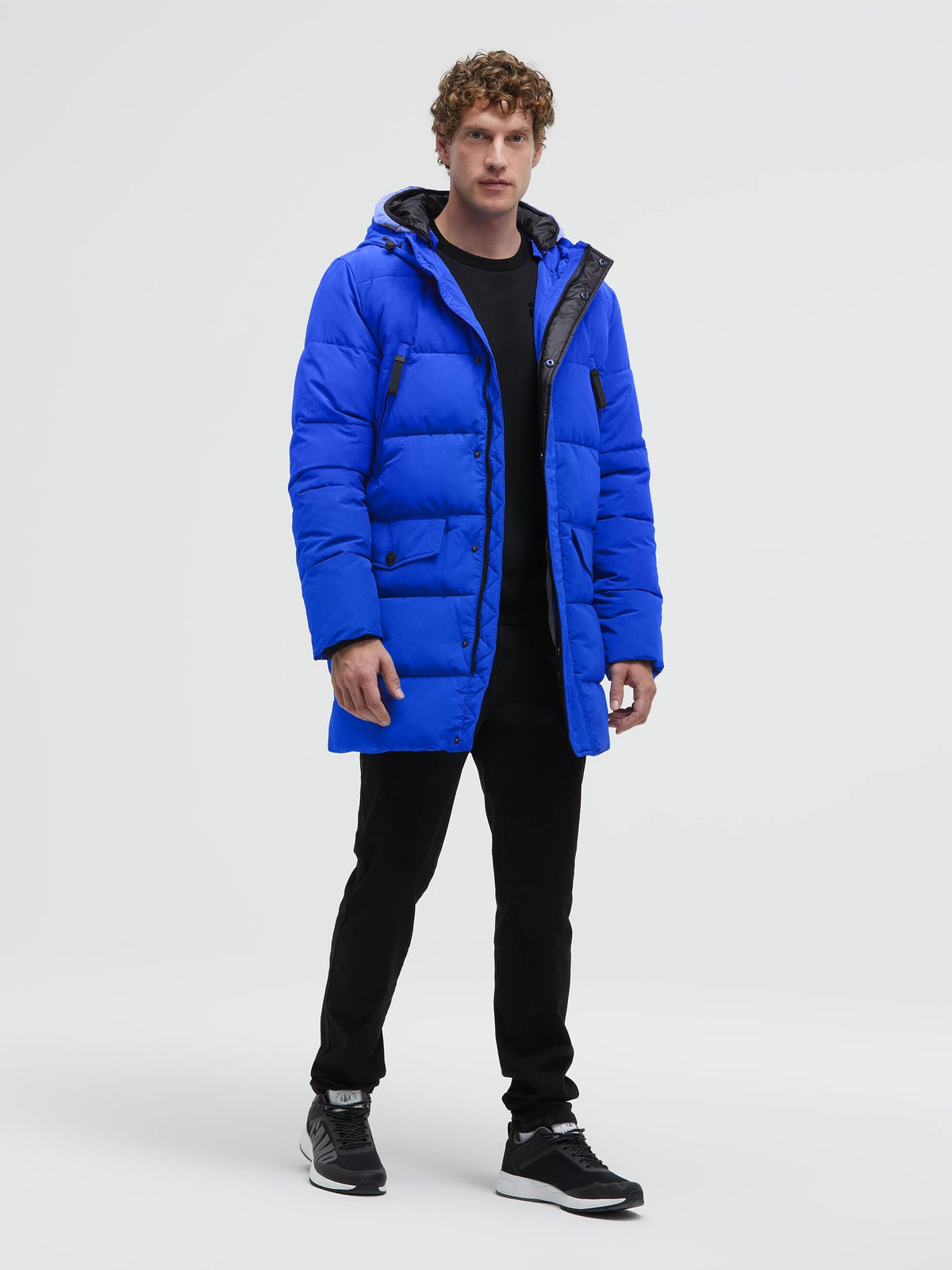 Puffer-Parka mit Back-Artwork flight blue - 4