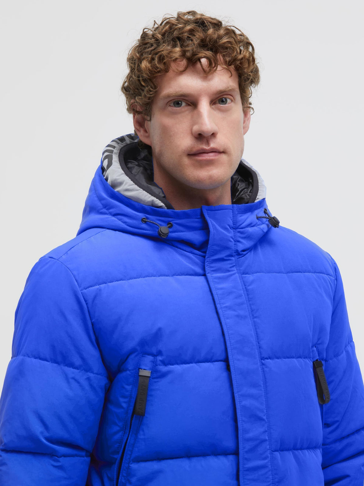 Puffer-Parka mit Back-Artwork flight blue