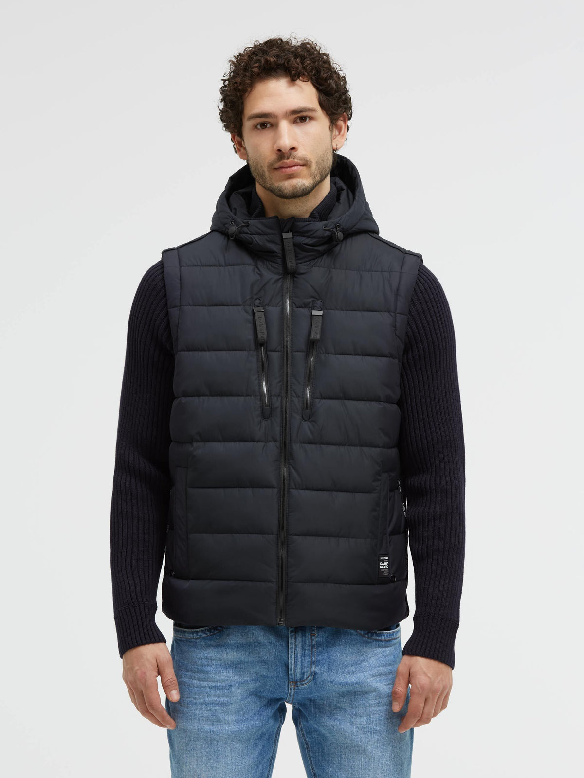 2-in-1 Jacke und Weste mit abtrennbaren Strickärmeln blue navy - 2