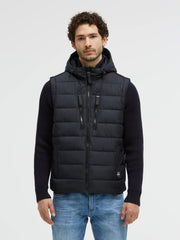 2-in-1 Jacke und Weste mit abtrennbaren Strickärmeln blue navy