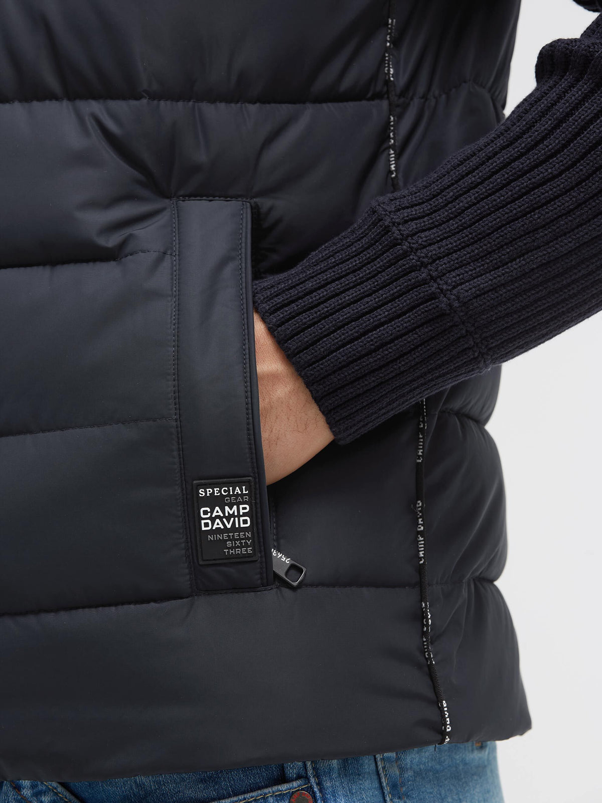 2-in-1 Jacke und Weste mit abtrennbaren Strickärmeln blue navy - 6