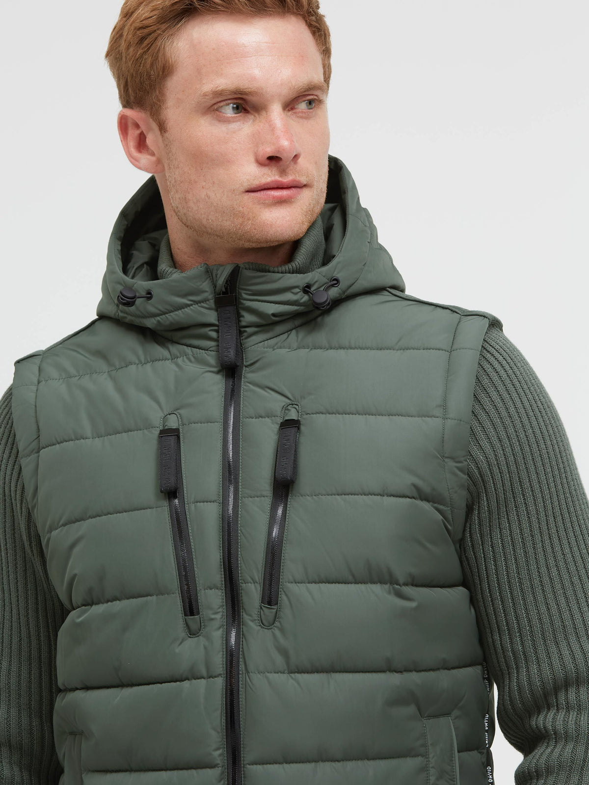 2-in-1 Jacke und Weste mit abtrennbaren Strickärmeln dark forest - 4