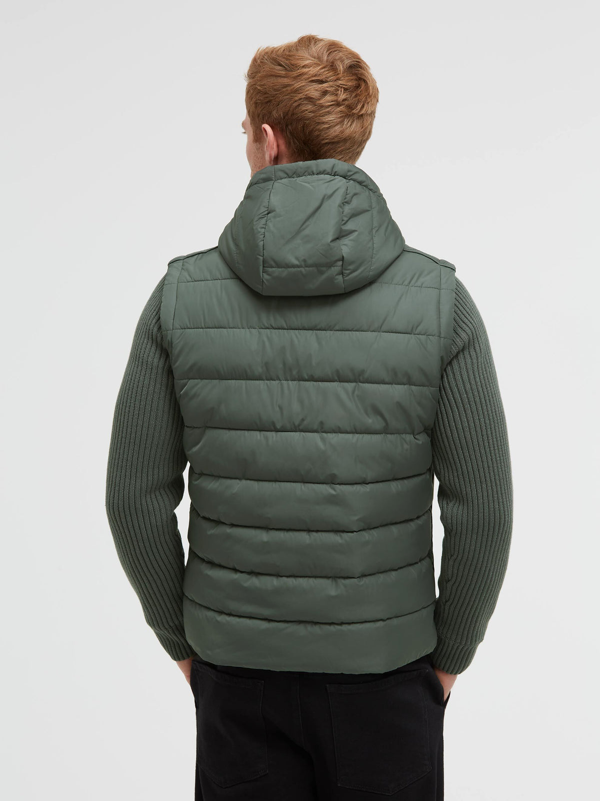 2-in-1 Jacke und Weste mit abtrennbaren Strickärmeln dark forest - 5