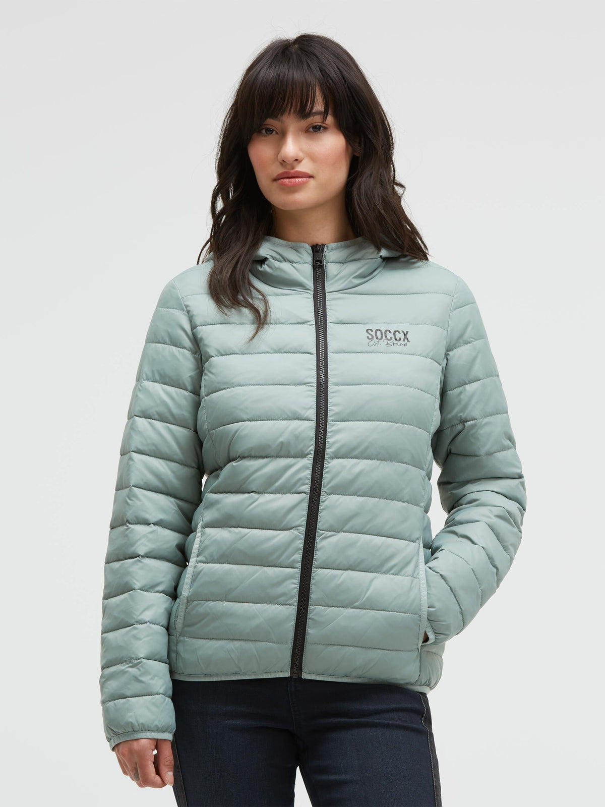 Leichte Steppjacke mit Kapuze frosted lake - 2
