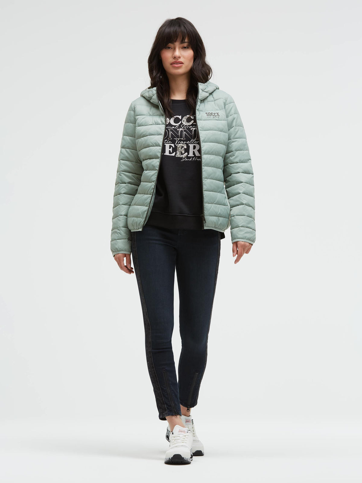 Leichte Steppjacke mit Kapuze frosted lake - 3