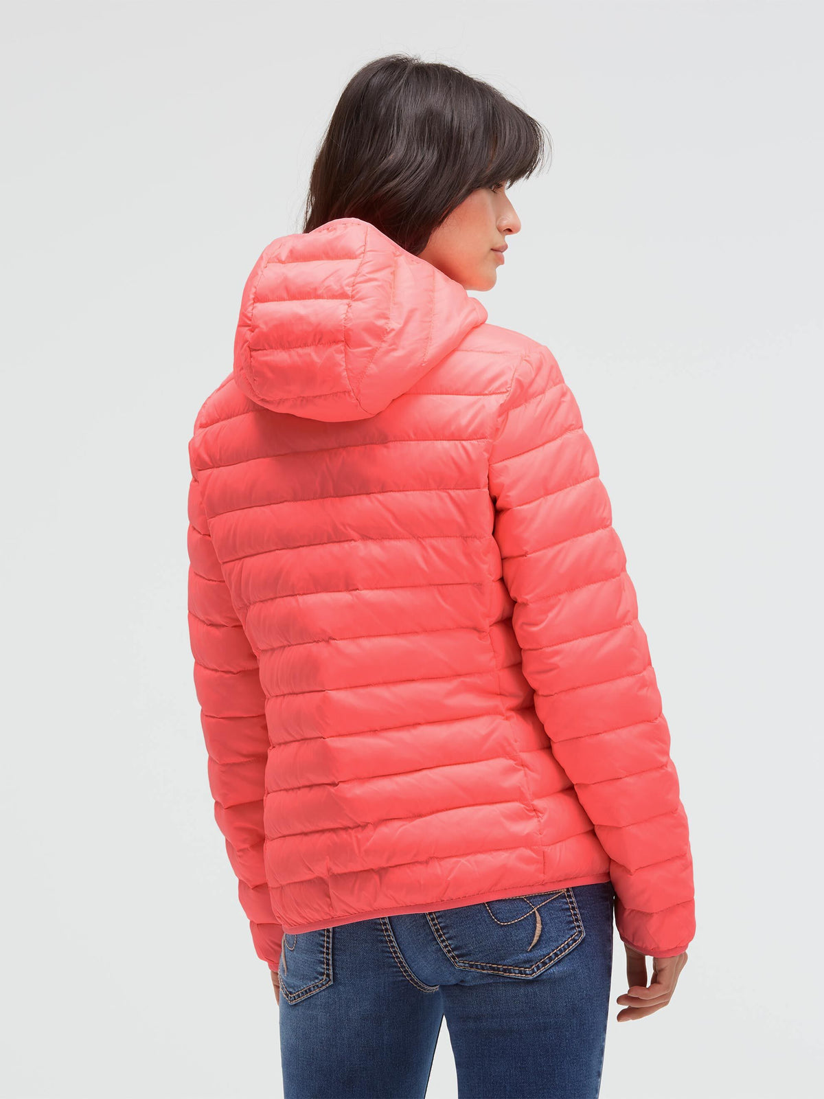 Leichte Steppjacke mit Kapuze new pink