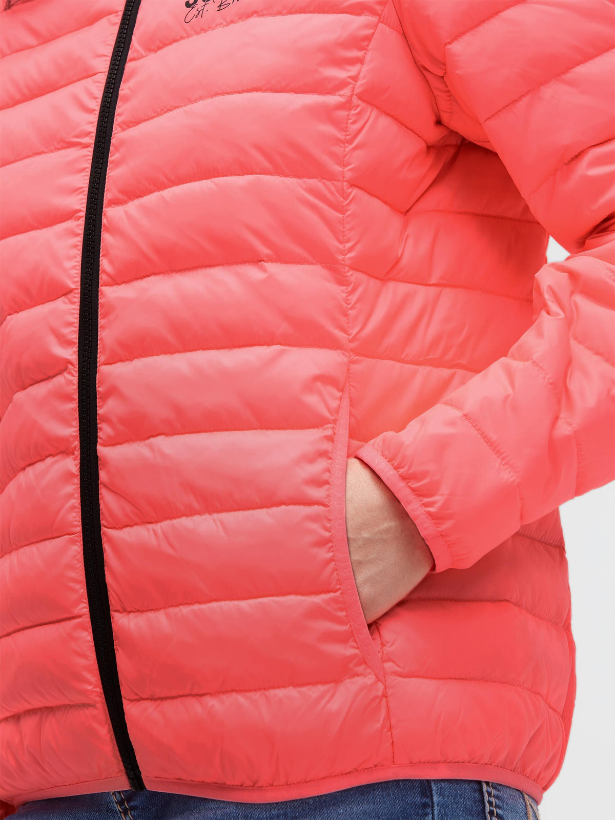 Leichte Steppjacke mit Kapuze new pink - 6