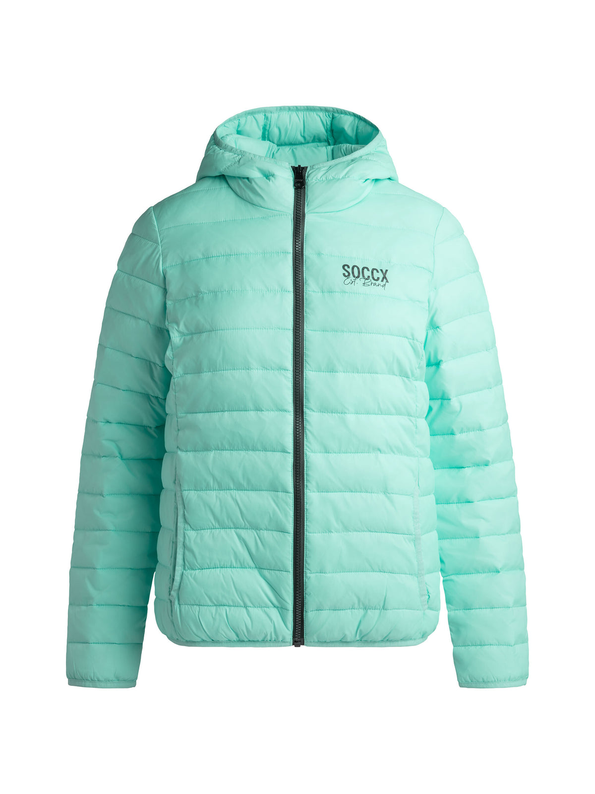 Leichte Steppjacke mit Kapuze new aqua - 1