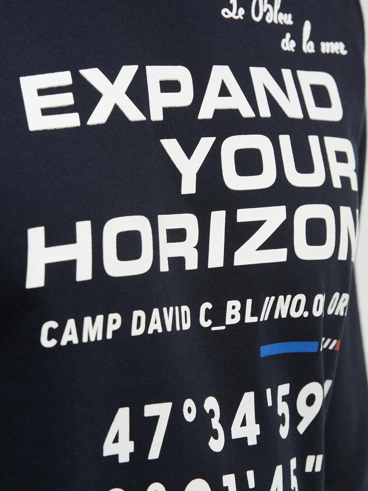 Langarmshirt mit 3D-Rubber-Print blue navy