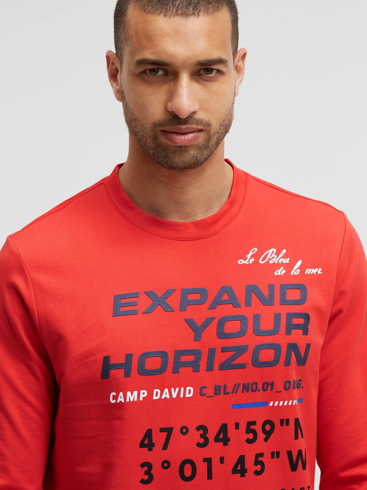 Langarmshirt mit 3D-Rubber-Print blaze coral - 4