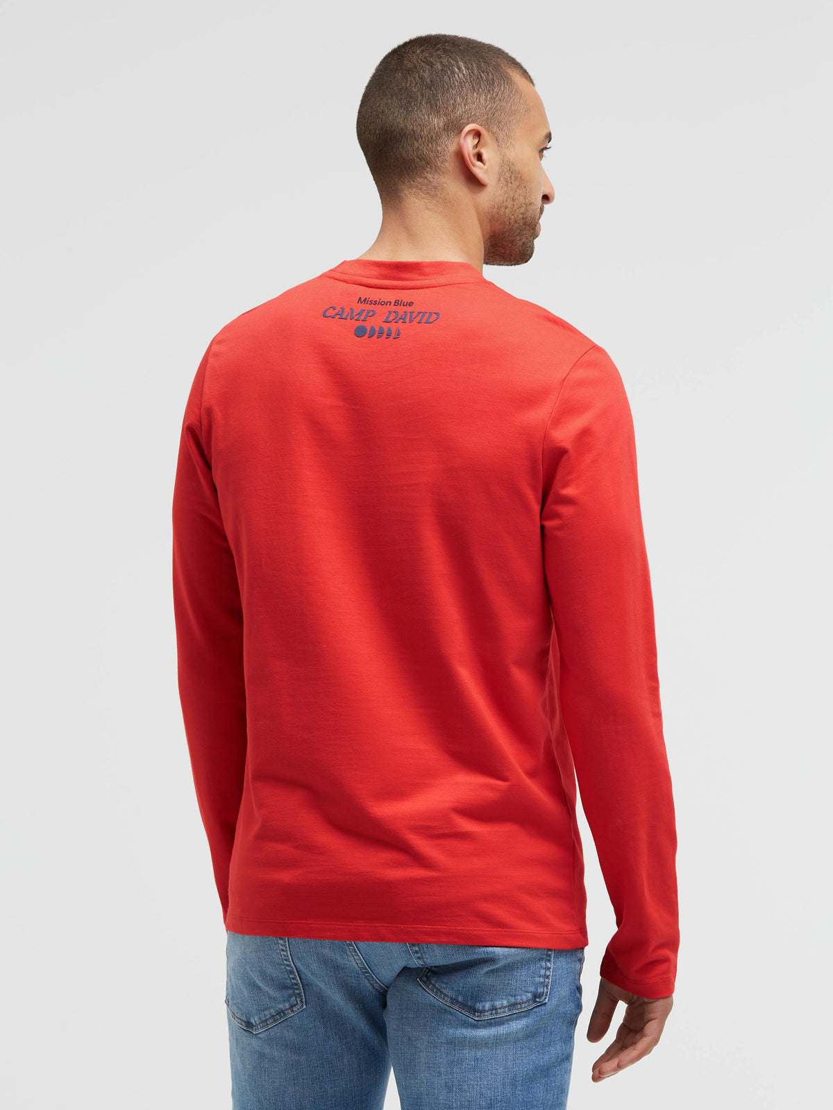 Langarmshirt mit 3D-Rubber-Print blaze coral - 5