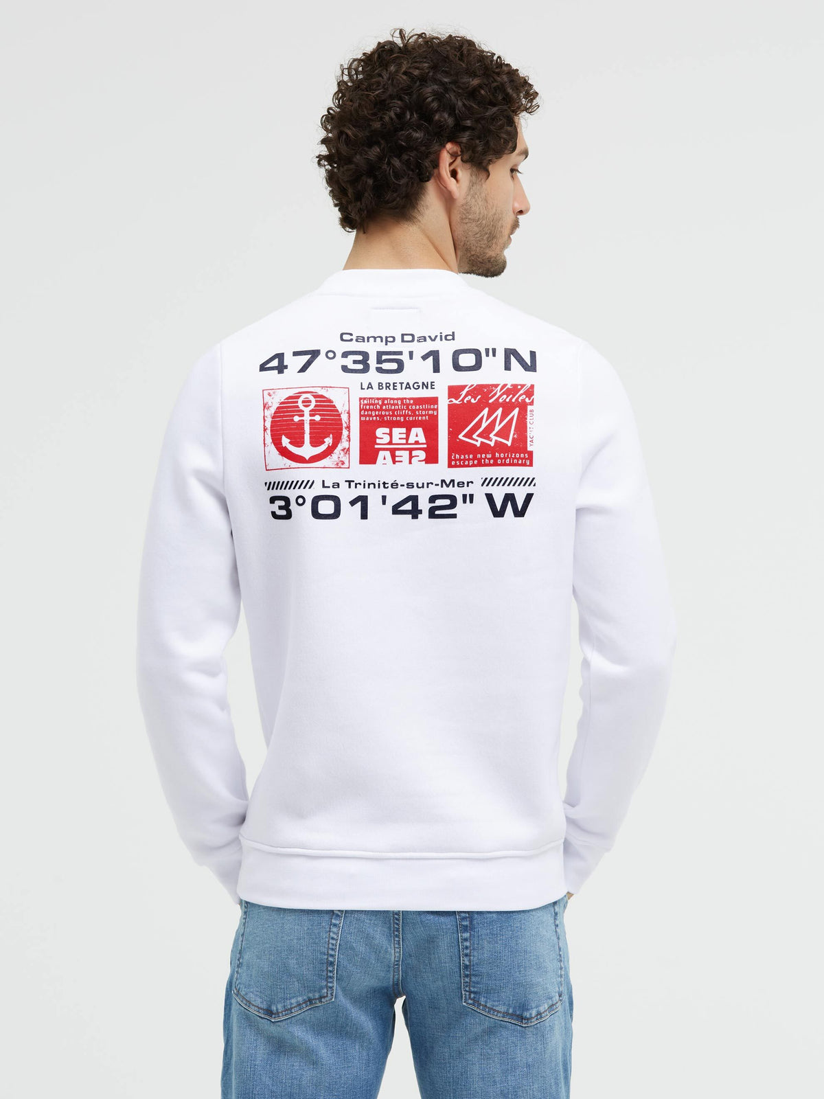Sweatshirt mit Back-Artwork opticwhite
