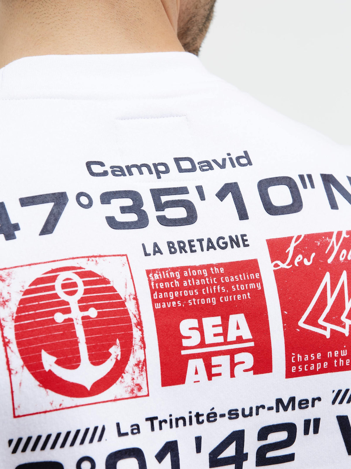 Sweatshirt mit Back-Artwork opticwhite - 6