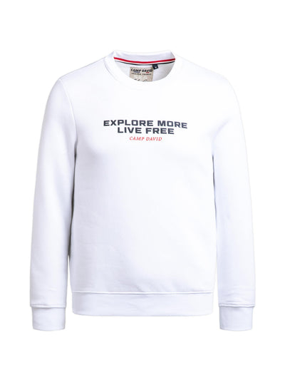 Sweatshirt mit Back-Artwork opticwhite