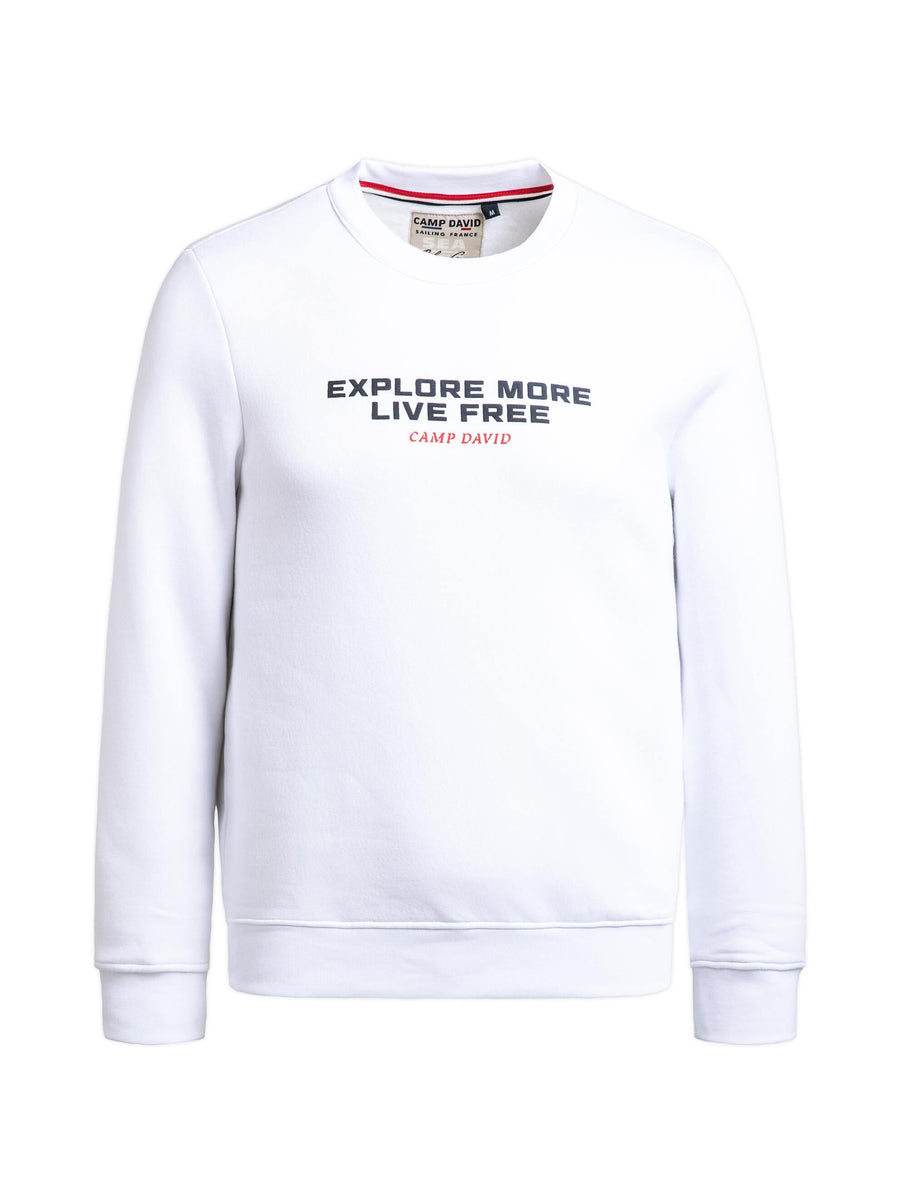 Sweatshirt mit Back-Artwork opticwhite