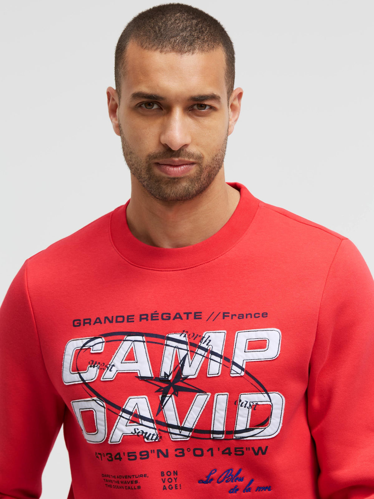 Sweatshirt mit Front-Artwork blaze coral