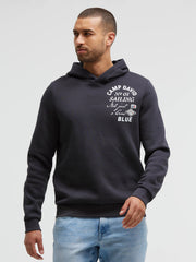 Hoodie mit Rücken-Artwork blue navy