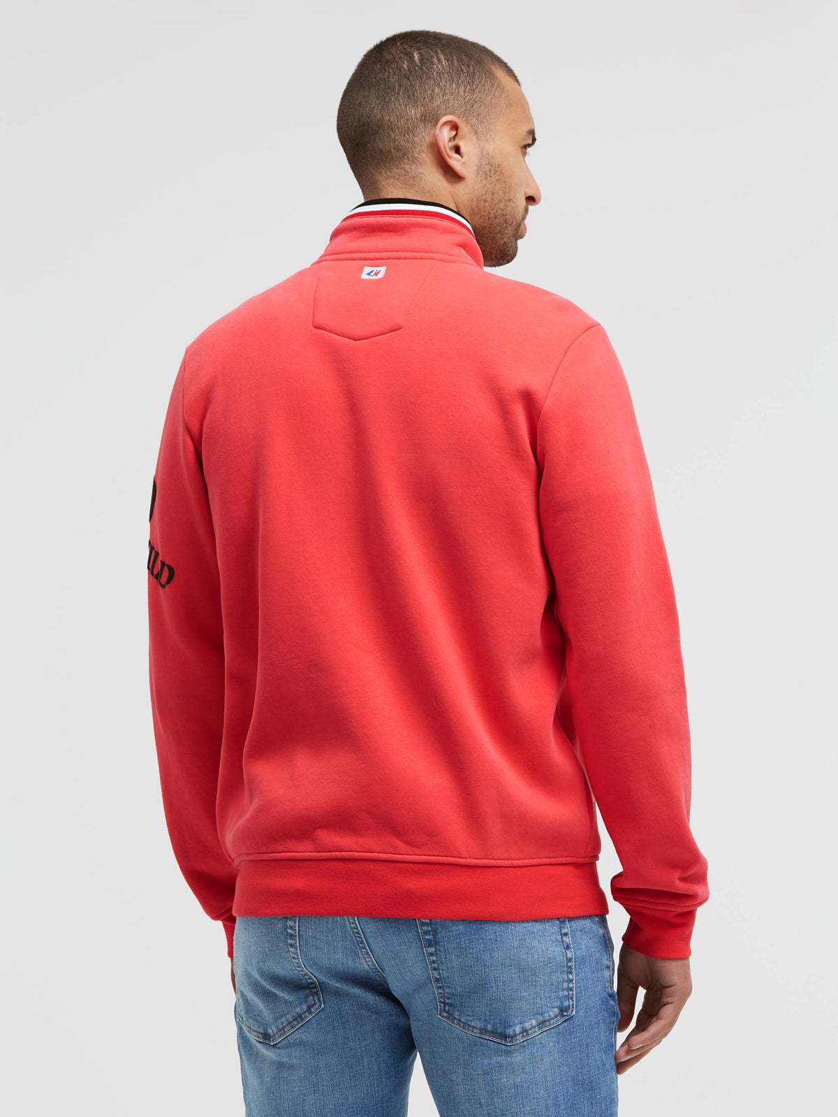 Sweatjacke mit 3D-Rubber-Artworks blaze coral
