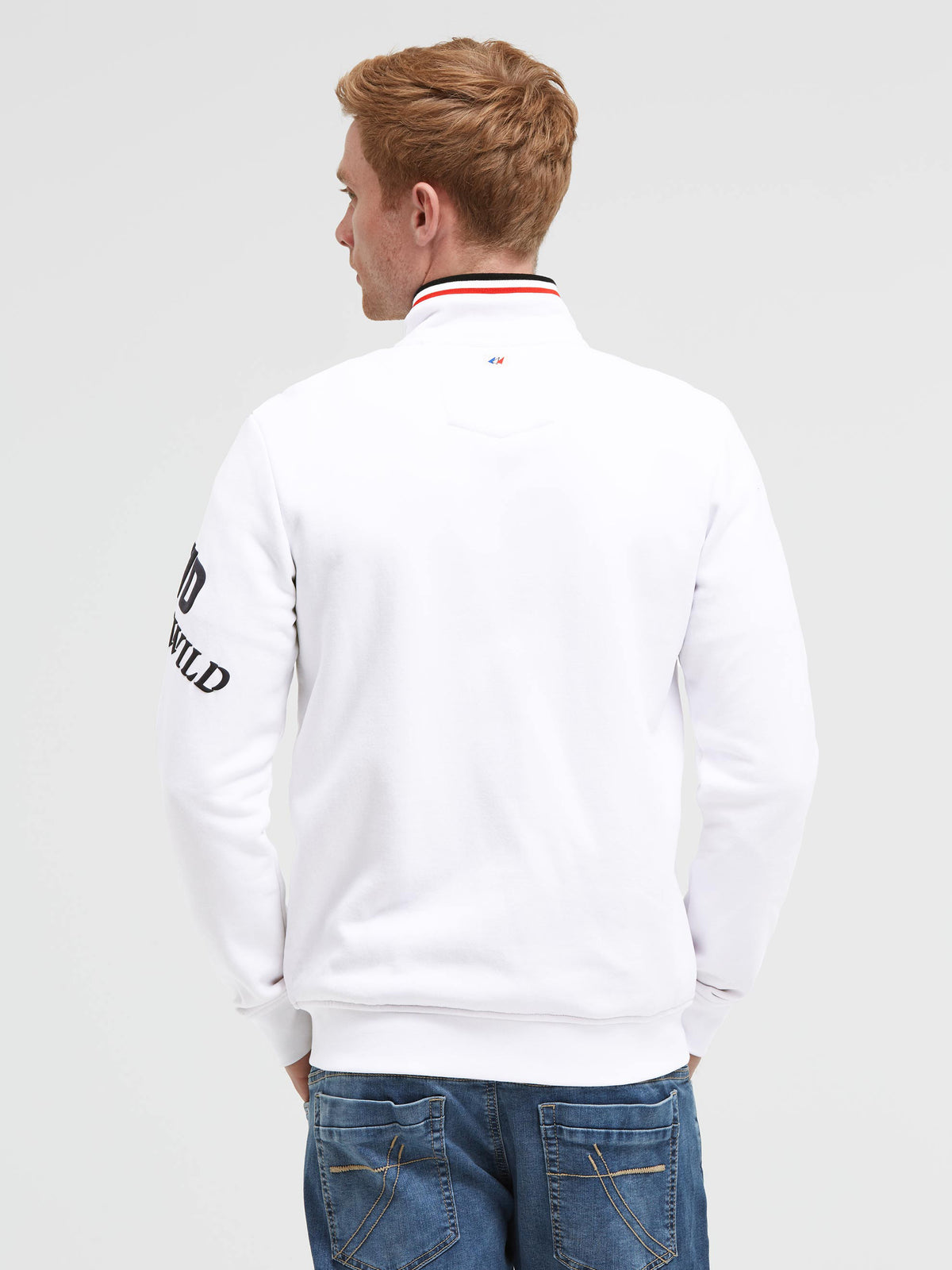 Sweatjacke mit 3D-Rubber-Artworks opticwhite - 5
