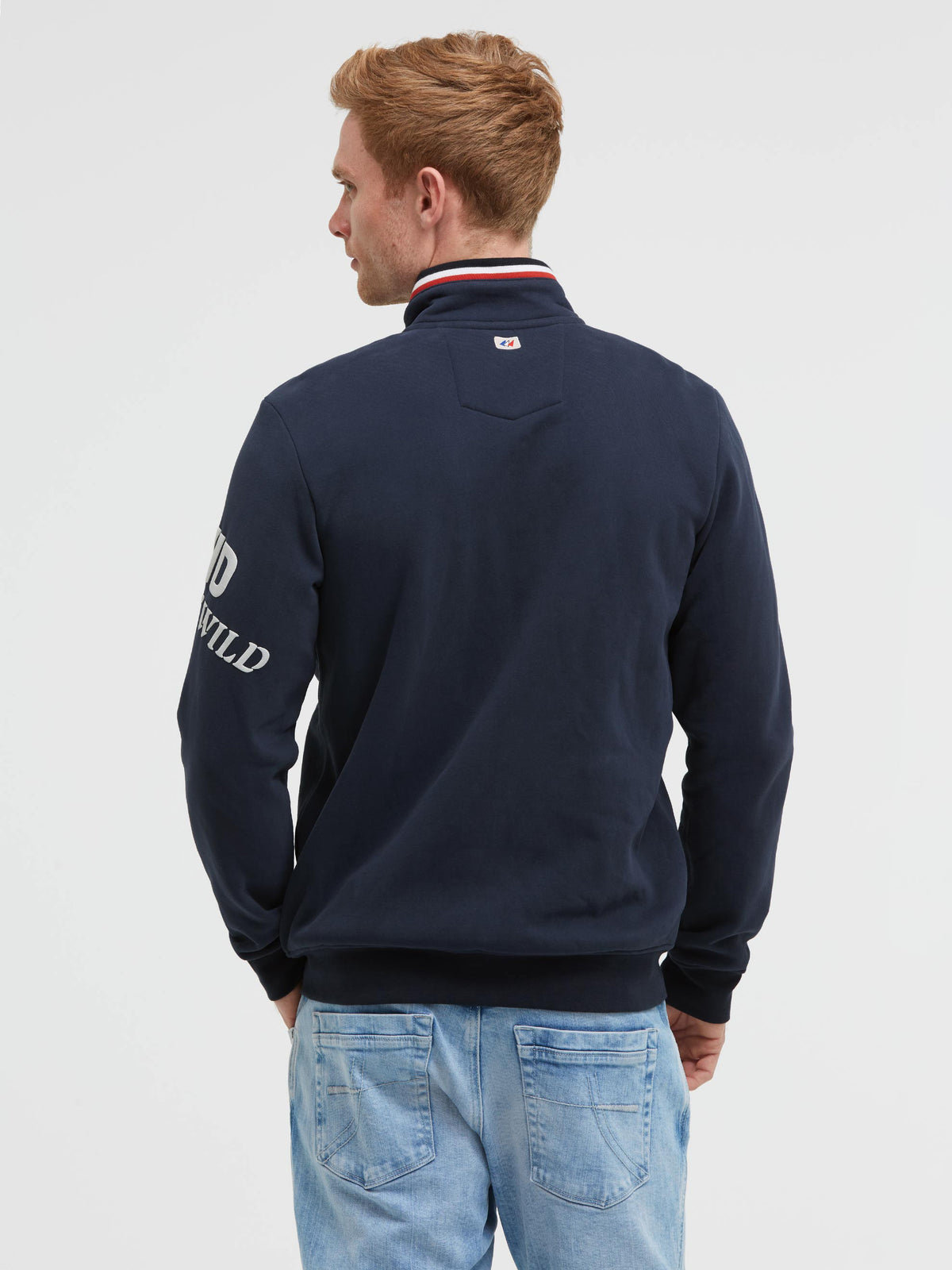 Sweatjacke mit 3D-Rubber-Artworks blue navy - 5