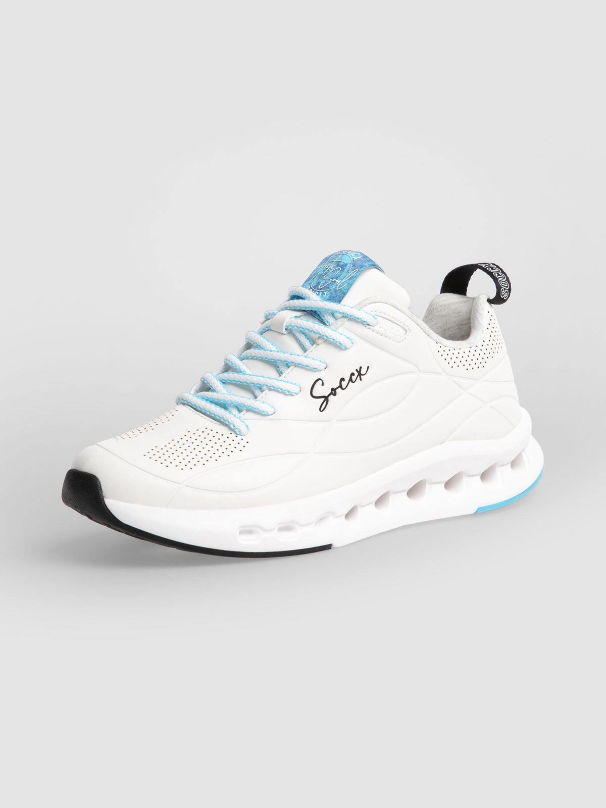 Sneaker mit Linienprägung white