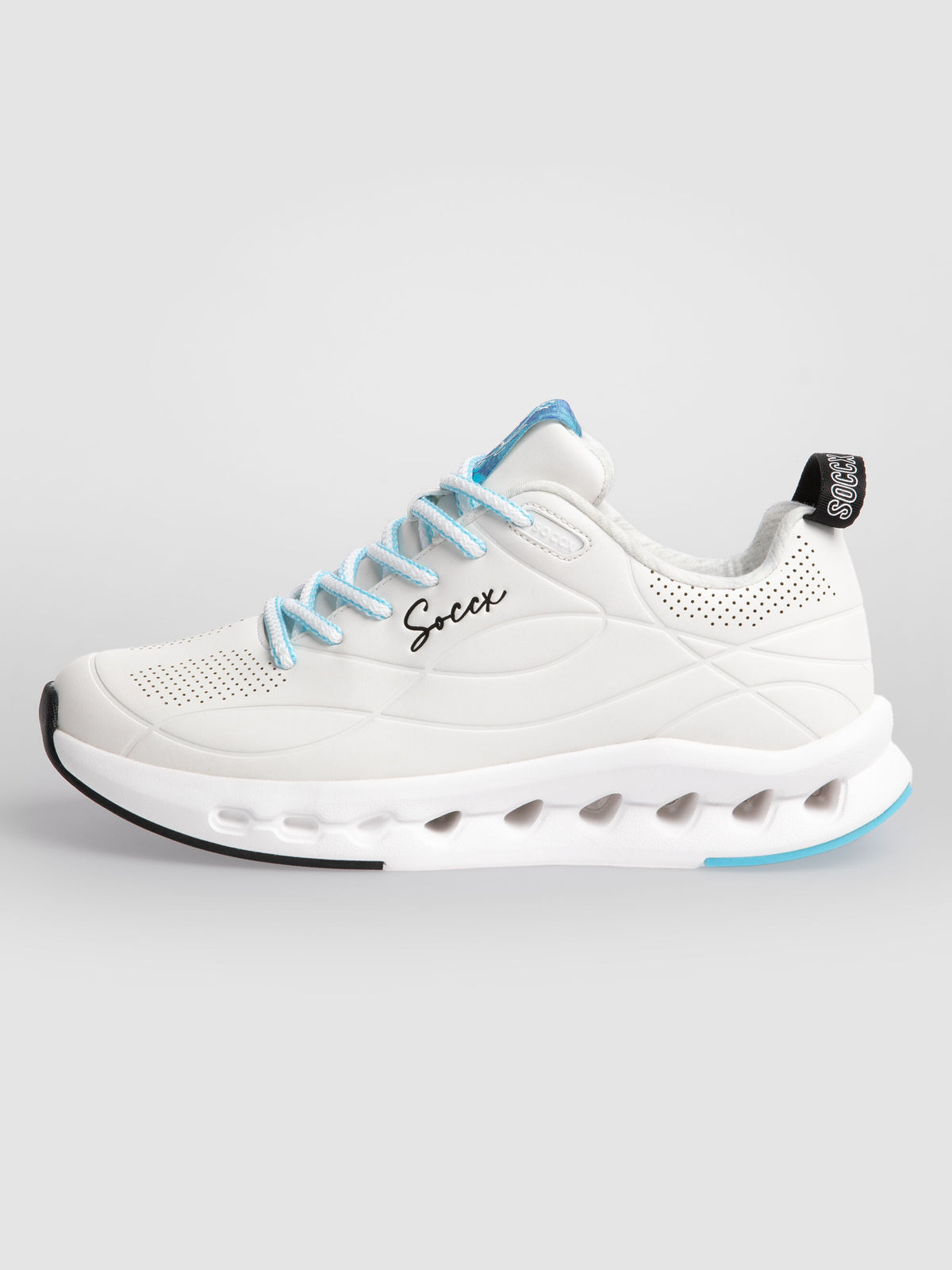 Sneaker mit Linienprägung white
