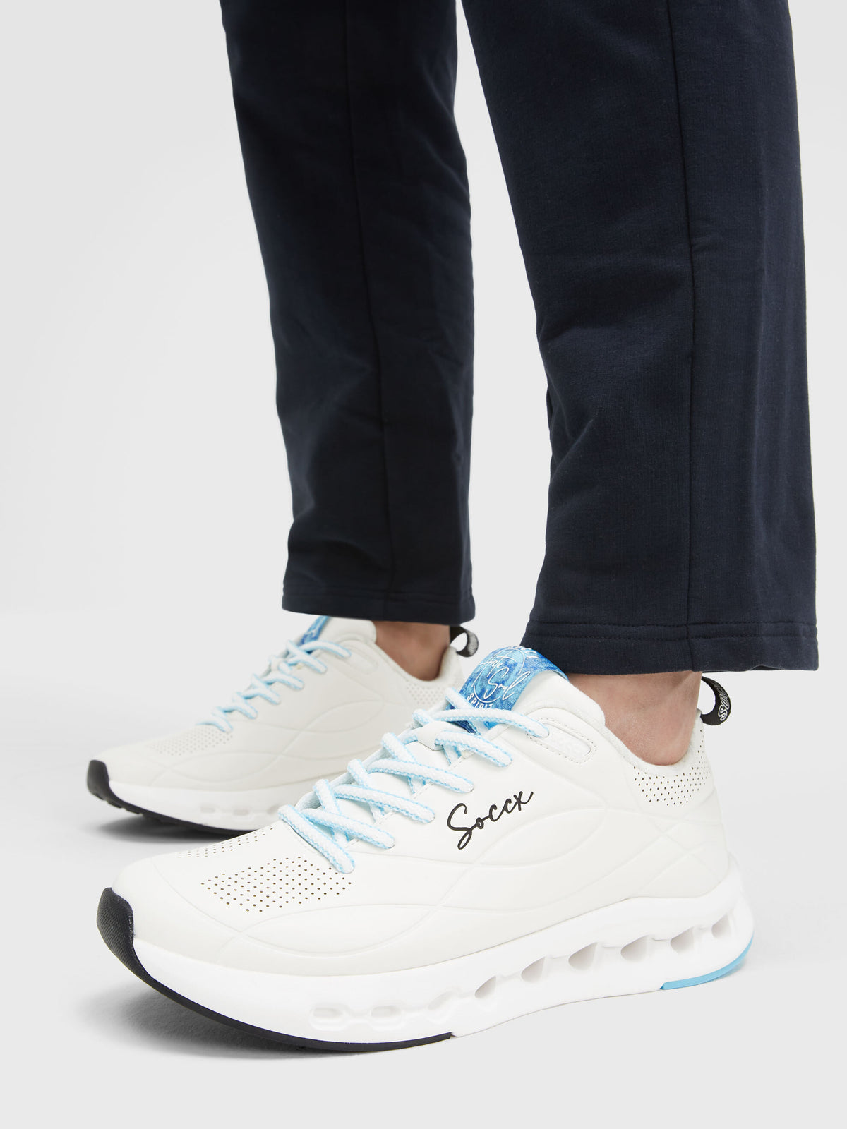 Sneaker mit Linienprägung white - 2