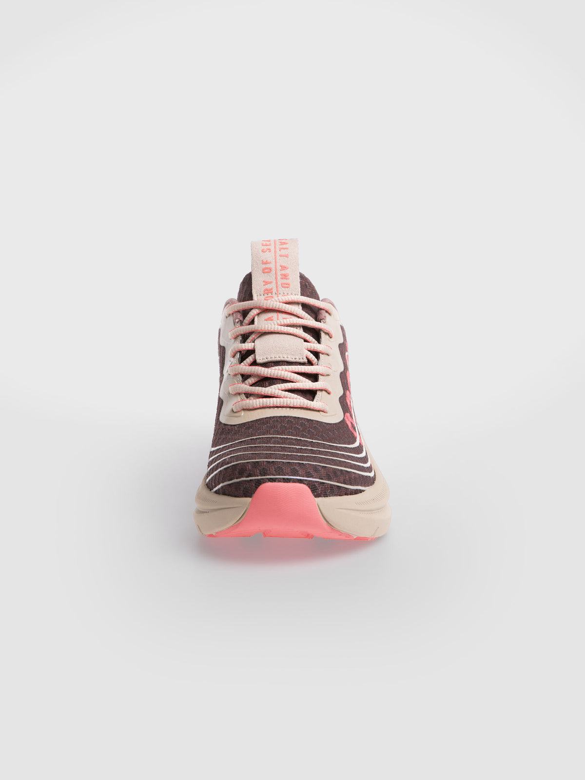 Wedge Sneaker im Mesh-Design mit Linienprint chocolate - 3